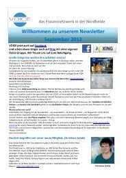 Newsletter September 2012 - Voice Frauennetzwerk