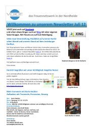 Newsletter Juli 2012 - Voice Frauennetzwerk