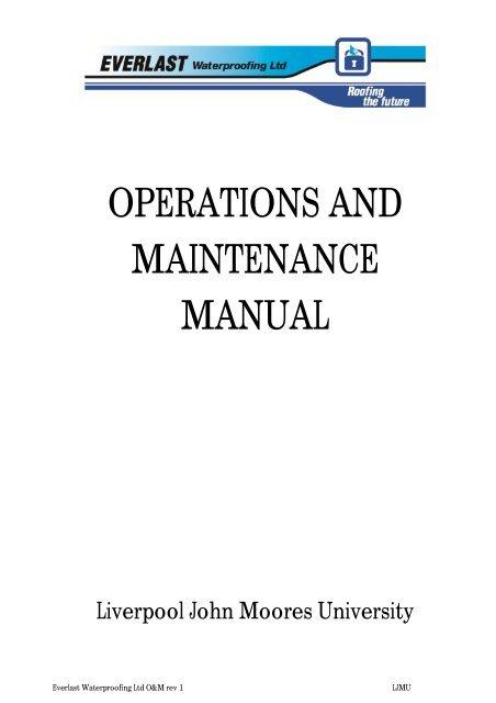 operations and maintenance manual - buildingsystemssolutions.co.uk