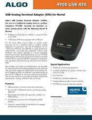 Algo 4900 USB Analog Terminal Adapter (ATA)