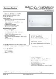 Spec Sheet - American Standard