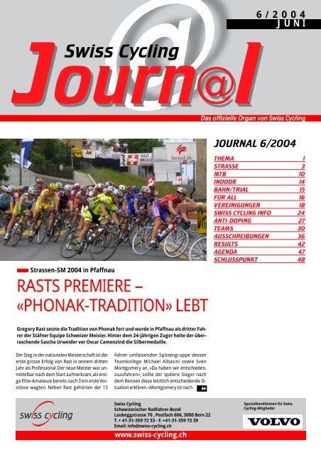 Swiss Cycling Journal 06 2004 Velo Moto Club Mannedorf