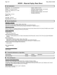 MSDS - Material Safety Data Sheet - NS Farrington & Co.