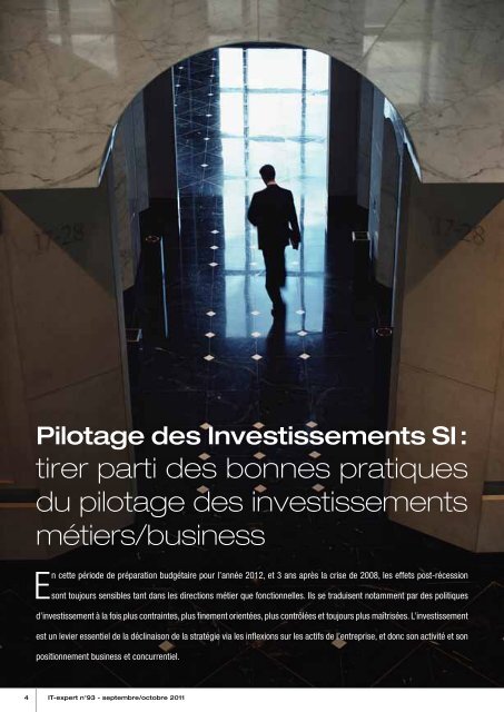 Pilotage des Investissements SI : tirer parti des bonnes ... - IT-expert