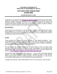 Cottage Food Operations Guidelines - Nevada County Government