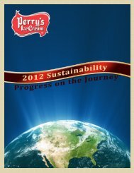 2012 Annual Sustainability Report. - Perry's Ice Cream