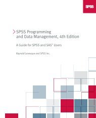 SPSS Programming and Data Management, 4th Edition: A Guide for ...