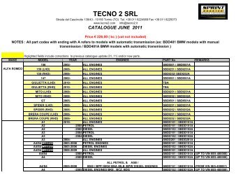 CATALOGUE JUNE 2011 - Sprint Booster