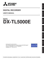 Mitsubishi DX-TL5000E User Manual - SLD Security ...