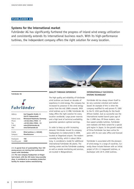 2011 WIND INDUSTRY in gERMany - Wind-Energy-Market