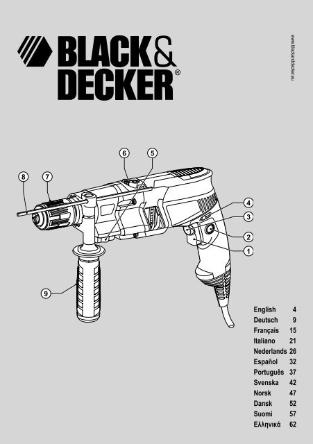 KR910/KR910B/KR910D/KR8532/KR8532B ... - Black & Decker