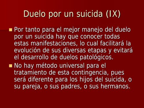 El duelo por un suicida. CaracterÃƒÂ­sticas y manejo