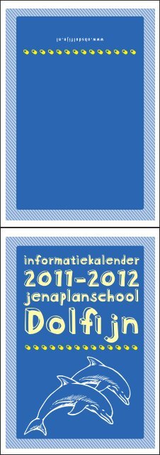 informatiekalender - Jenaplanschool Dolfijn