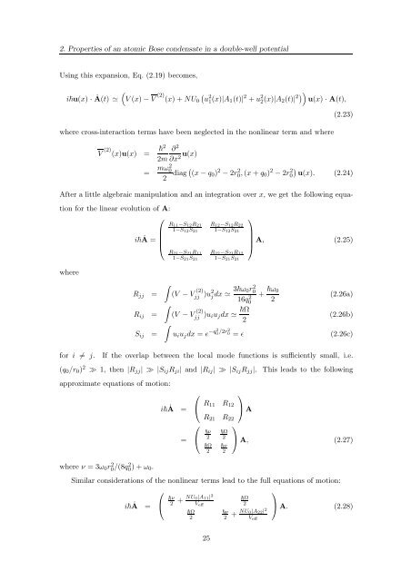 Open Quantum Dynamics of Mesoscopic Bose-Einstein ... - Physics