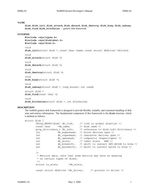 INTRO (9) NetBSD Kernel Developer's Manual INTRO (9) NAME ...