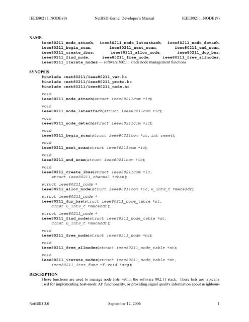 INTRO (9) NetBSD Kernel Developer's Manual INTRO (9) NAME ...