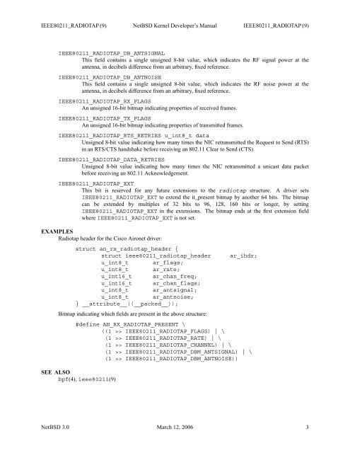 INTRO (9) NetBSD Kernel Developer's Manual INTRO (9) NAME ...