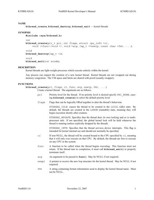 INTRO (9) NetBSD Kernel Developer's Manual INTRO (9) NAME ...