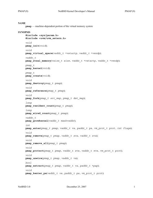 INTRO (9) NetBSD Kernel Developer's Manual INTRO (9) NAME ...