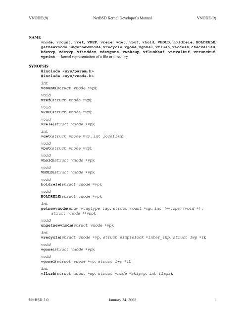 INTRO (9) NetBSD Kernel Developer's Manual INTRO (9) NAME ...