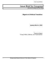 Nigeria in Political Transition - PARDS