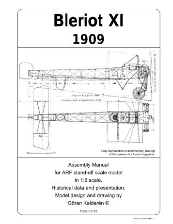 Bleriot XI 1909 - Macca's Vintage Aerodrome