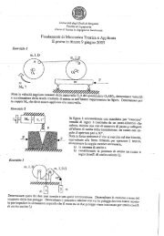 Fondamenti di Meccanica Teorica e Applicata