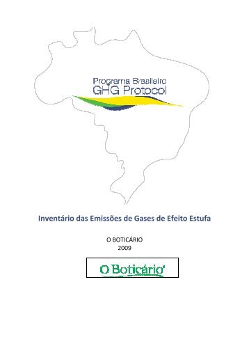 Boticario 2009 - Programa Brasileiro GHG Protocol