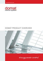 DOMAT PRODUCT OVERVIEW - Domat International