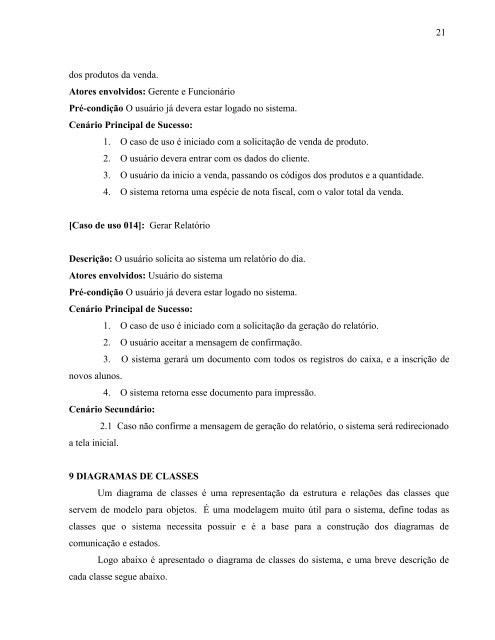 REQUISITOS FUNCIONAIS - INF-Unioeste