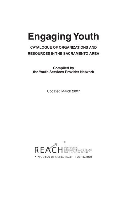 Engaging Youth - Sierra Health Foundation