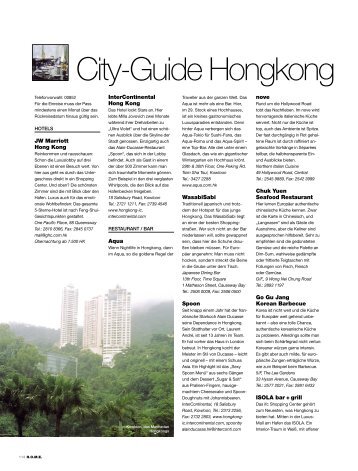 City-Guide Hongkong