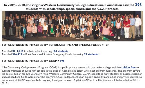 2009-2010 ANNUAL REPORT - Virginia Western Community College