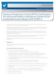 Factory Production Control (FPC) Certification for structural steel or ...