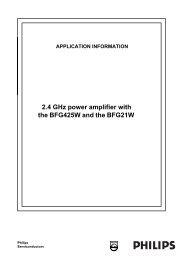 2.4 GHz power amplifier with the BFG425W and the BFG21W