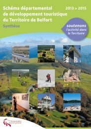 Schéma départemental de développement ... - Belfort Tourisme