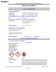 SAFETY DATA SHEET - Prospec