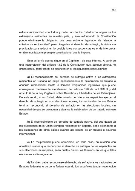 Informe del Consejo de Estado sobre el régimen electoral