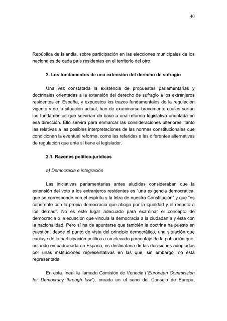 Informe del Consejo de Estado sobre el régimen electoral