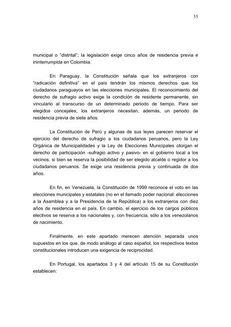 Informe del Consejo de Estado sobre el régimen electoral