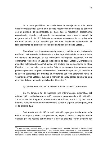 Informe del Consejo de Estado sobre el régimen electoral