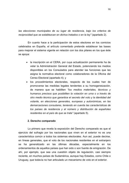 Informe del Consejo de Estado sobre el régimen electoral