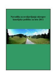 Navodila za uveljavljanje ukrepov kmetijske politike za leto 2011