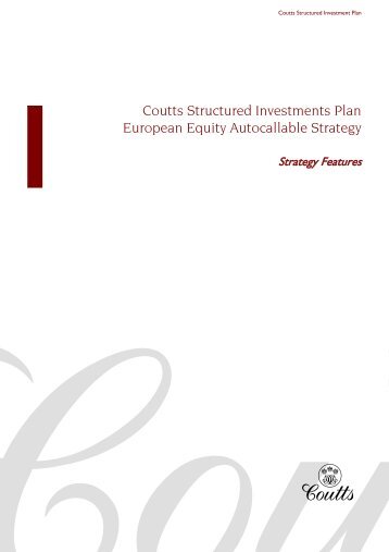 View the full strategy features - Coutts