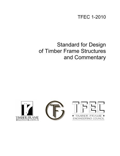 Standard for Design of Timber Frame Structures and Commentary