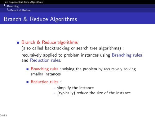 Fast Exponential-Time Algorithms to solve NP-complete ... - Lita