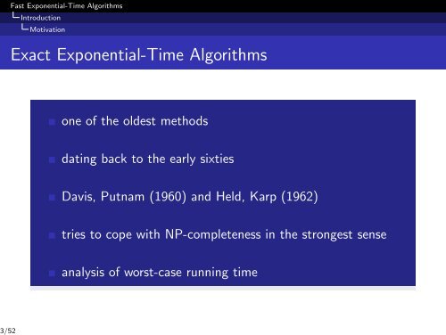 Fast Exponential-Time Algorithms to solve NP-complete ... - Lita