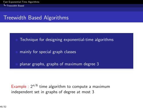 Fast Exponential-Time Algorithms to solve NP-complete ... - Lita