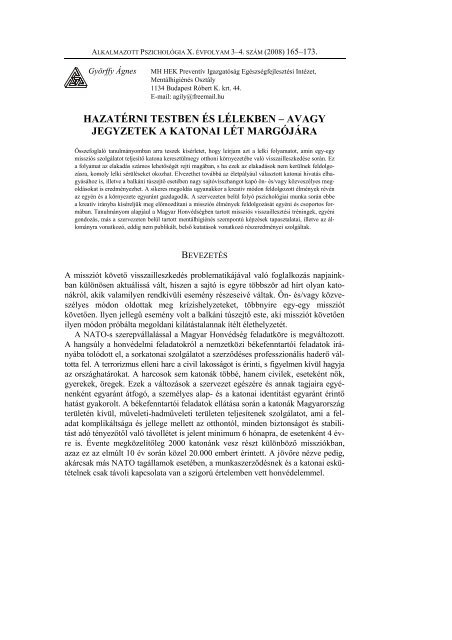 letöltése (PDF) - Alkalmazott Pszichológia - Eötvös Loránd ...