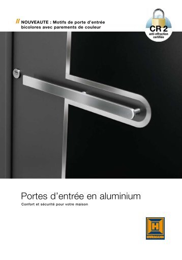 Portes d'entrÃ©e en aluminium - Acmsa.ch